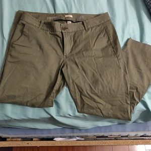 J crew army green STRETCH pants
